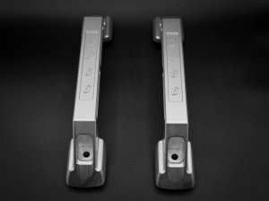 Ford Bronco Interior Grab Handle Kit - Set of 2 - Billet Aluminum - Inodized Silver Finish